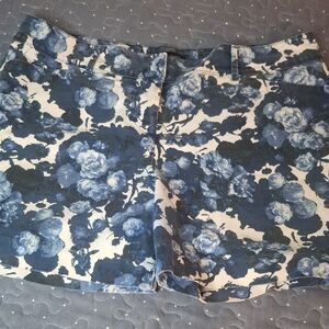 The Limited Blue Floral Women's Shorts size 14